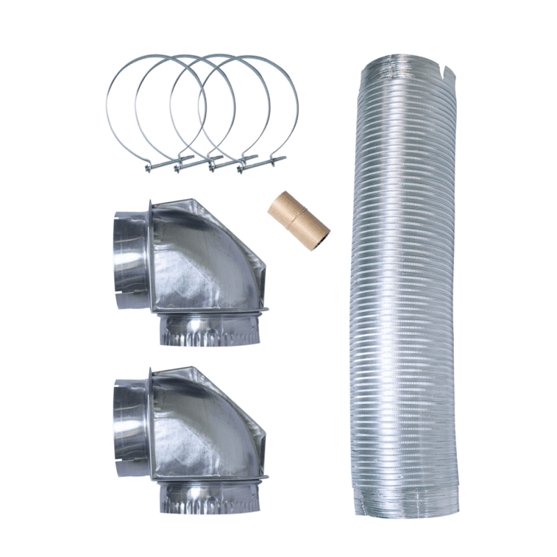 8' Semi-Rigid Dryer Vent Kit, with 2 Elbows