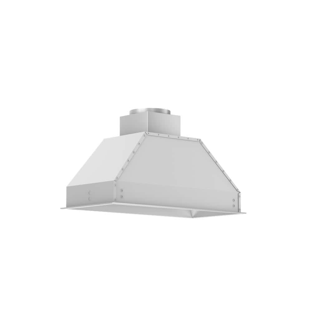 34 In. Ducted Wall Mount Range Hood Insert In Outdoor Approved Stainless Steel