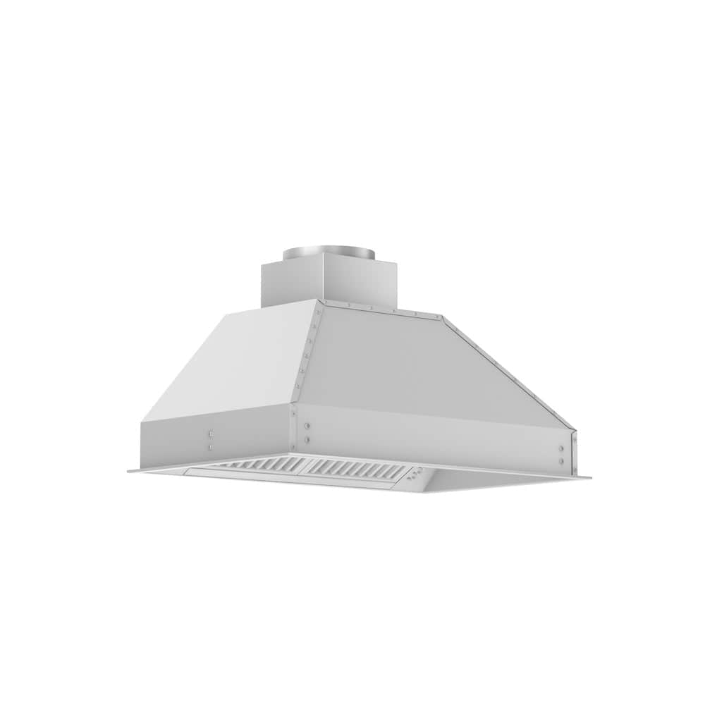 40 In. Ducted Wall Mount Range Hood Insert In Outdoor Approved Stainless Steel