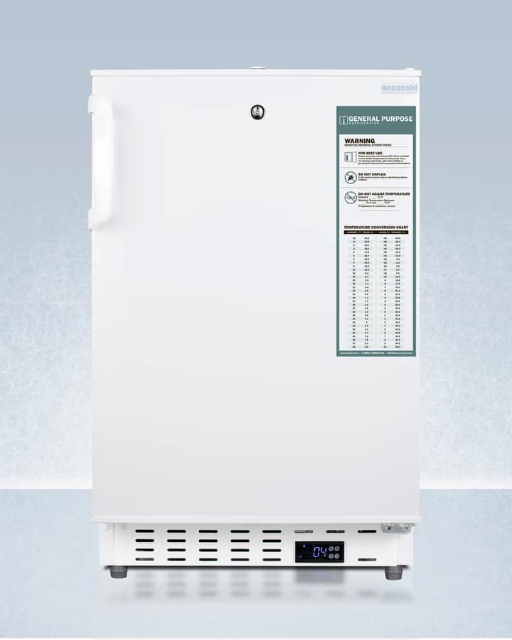 20" Wide Built-In Healthcare All-Refrigerator, ADA Compliant