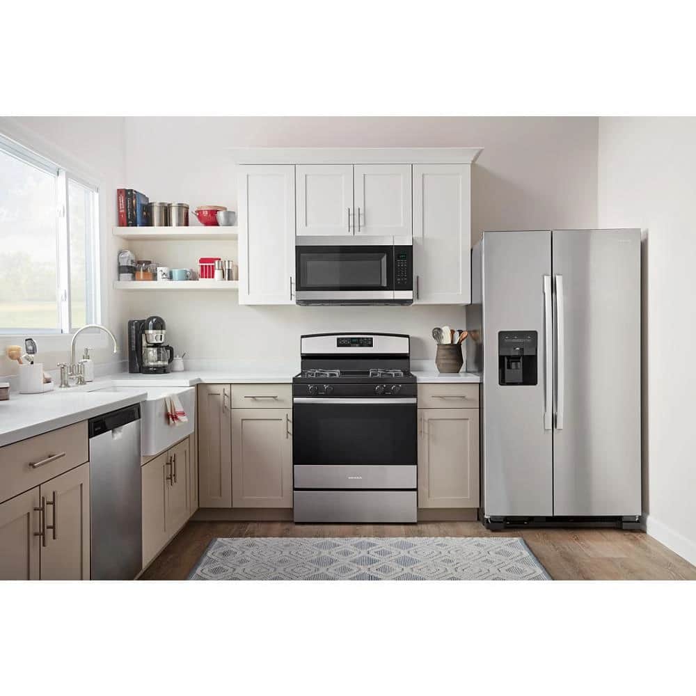36-inch Wide Side-by-Side Refrigerator with Dual Pad External Ice and Water Dispenser - 25 Cu. Ft.