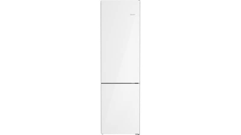 800 Series Free-standing fridge-freezer with freezer at bottom, glass door 24'', Total No Frost