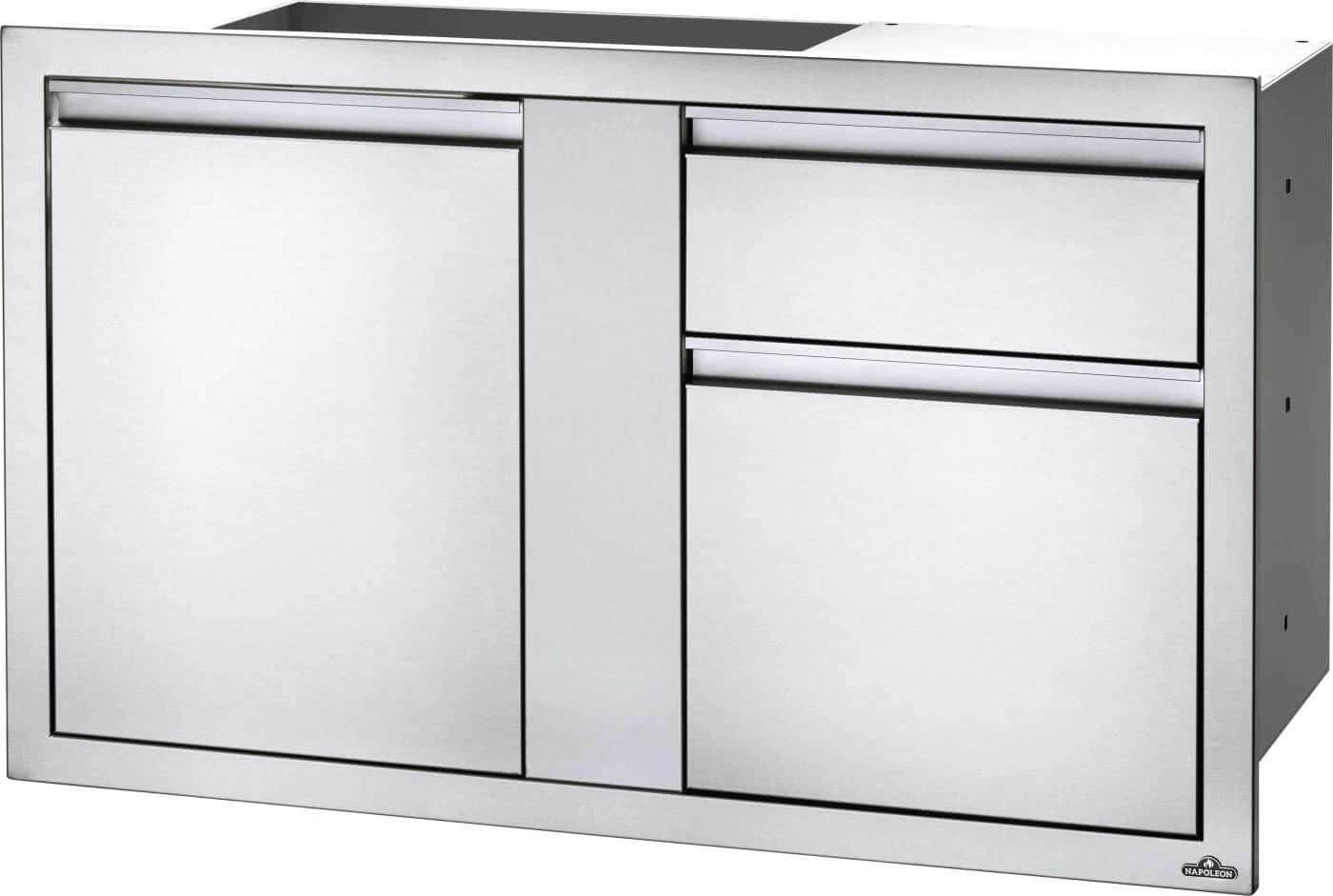 42 x 24 inch Large Door & Waste Bin Drawer and Waste Bin Drawer
