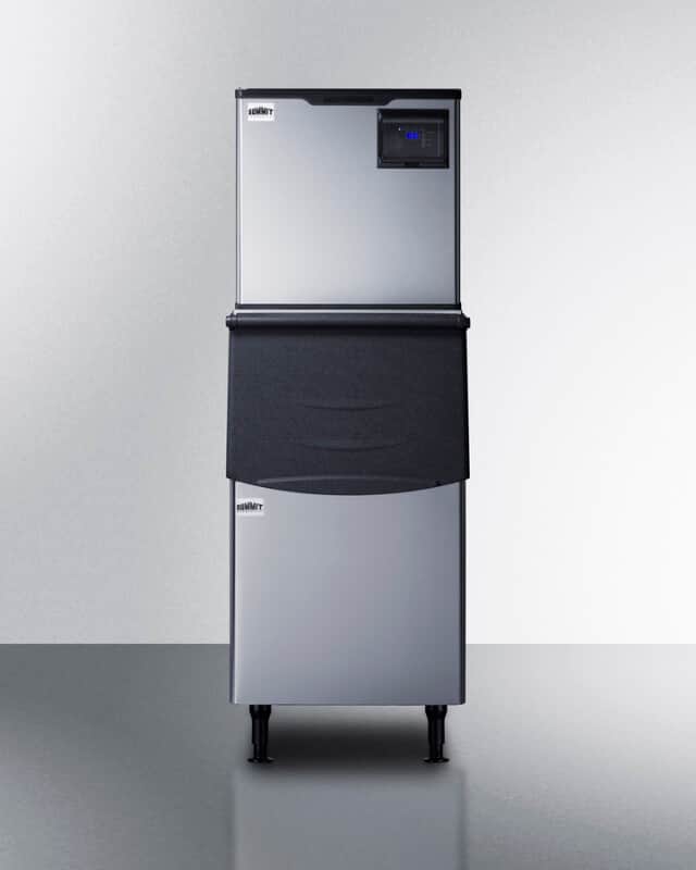 350 lb. Commercial Ice Machine With Stainless Steel Bin