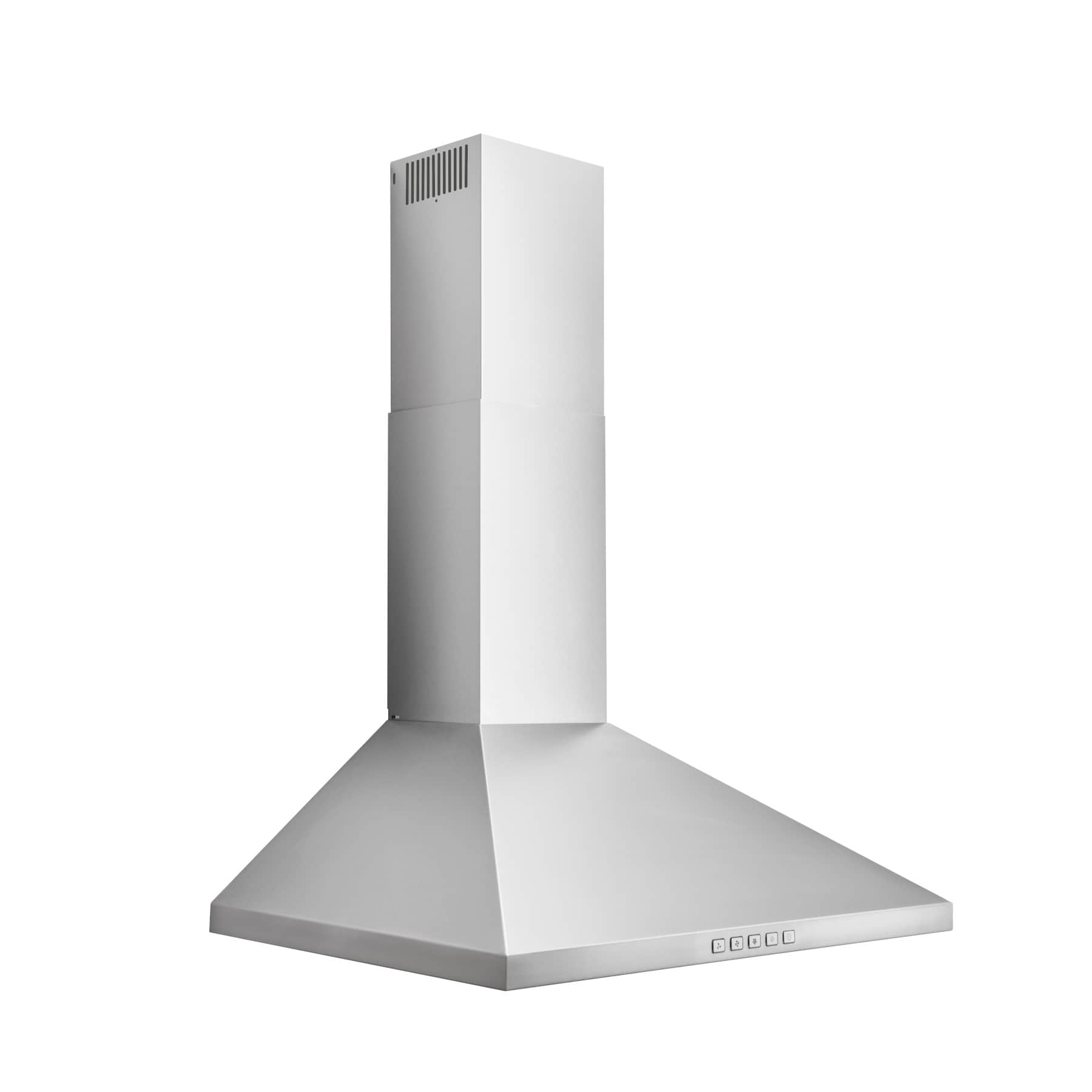 Convertible Wall-Mount Pyramidal Chimney Range Hood