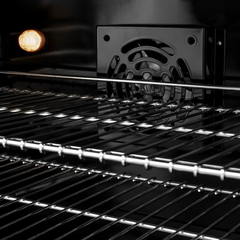 Autograph Edition 36 In. 5.2 Cu. Ft. Classic Dual Fuel Range With 6 Burner Gas Cooktop And Electric Convection Oven In Satin Stainless Steel With Matte Black Accents