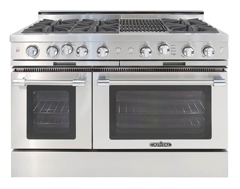 48″ Grand Chef Range 4 Open Burners / Grill / 2 Open Burners LP