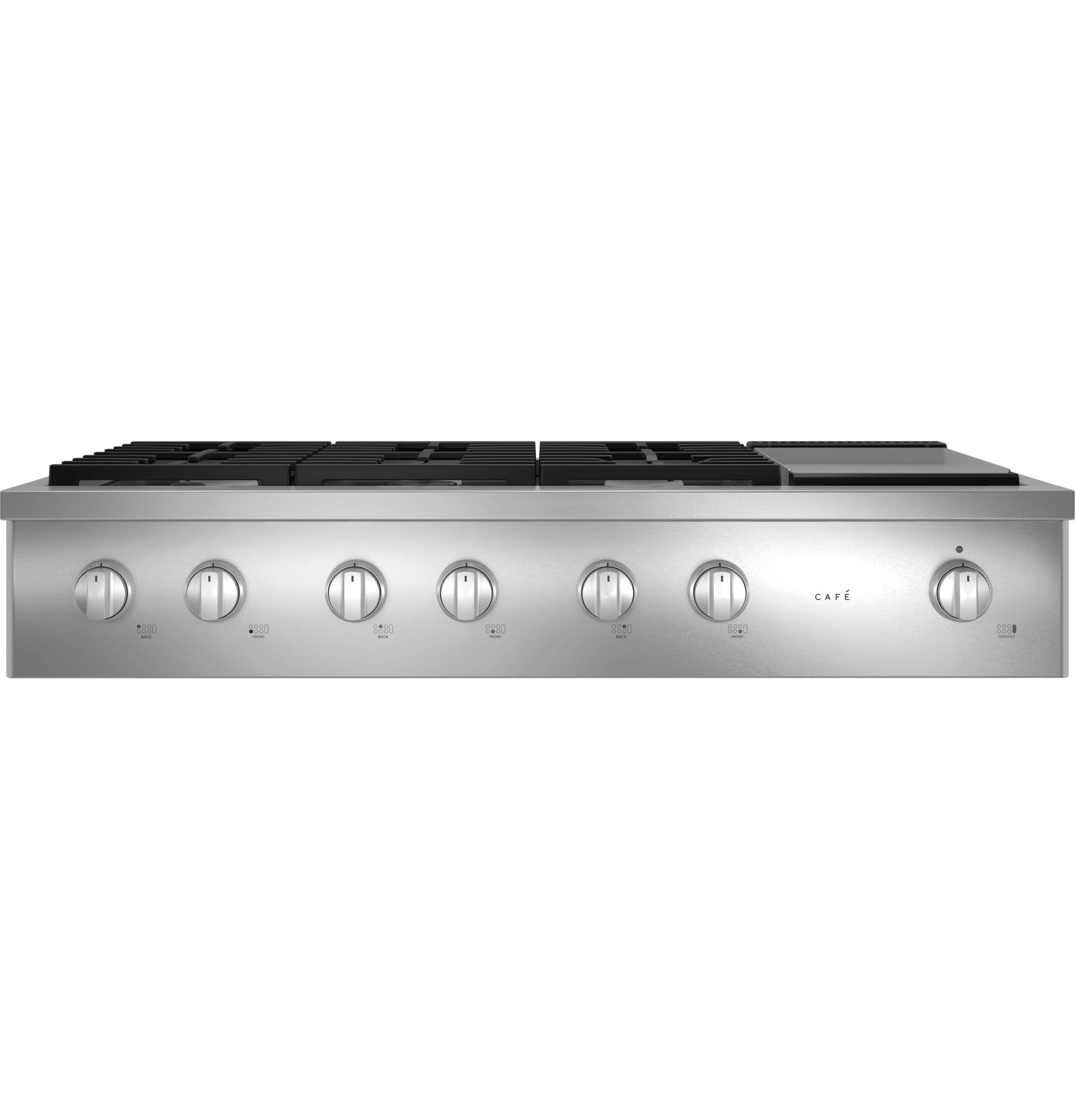 Café 48" Commercial-style Gas Rangetop With 6 Burners And Integrated Griddle (natural Gas)
