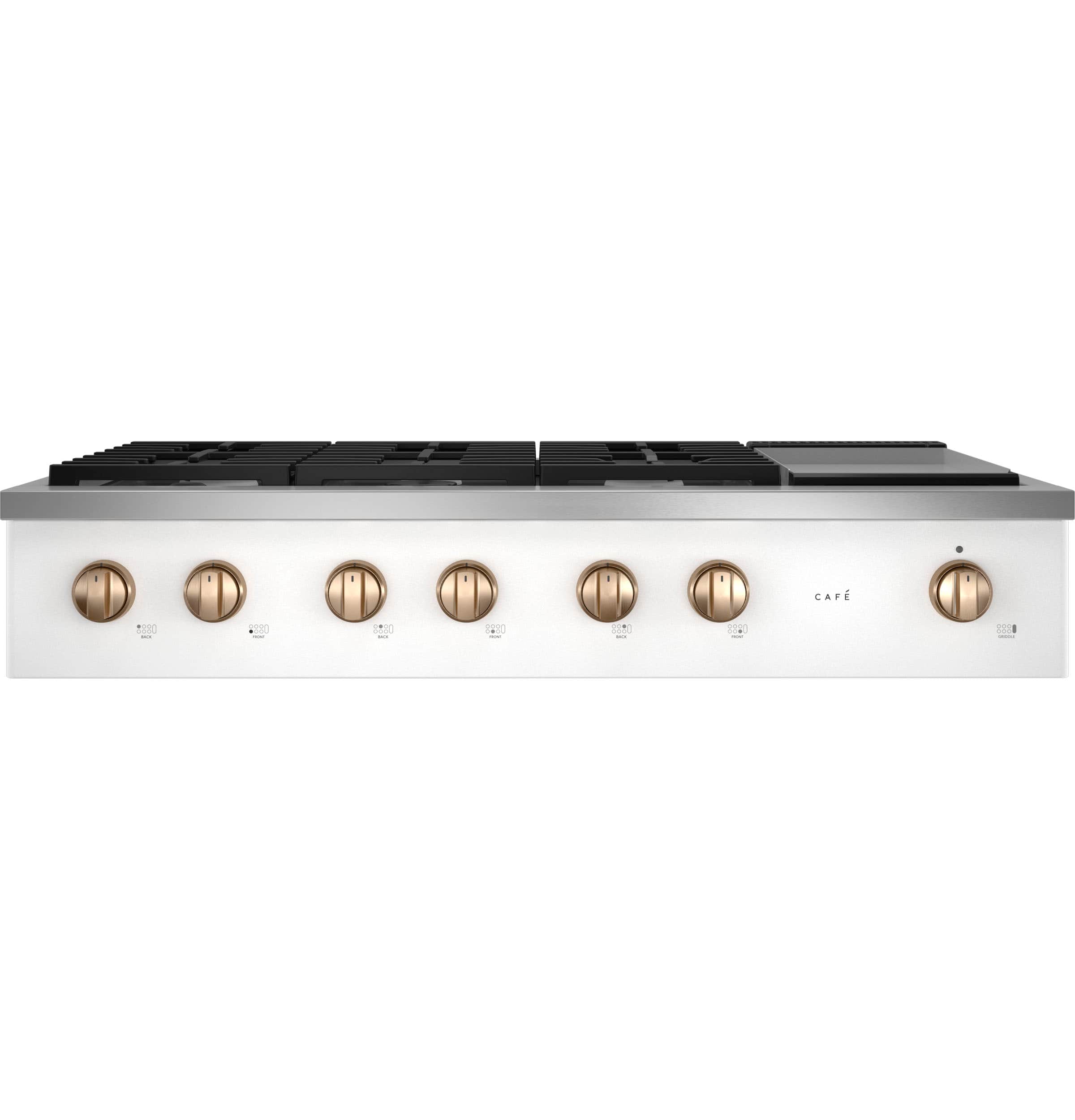 Café 48" Commercial-style Gas Rangetop With 6 Burners And Integrated Griddle (natural Gas)