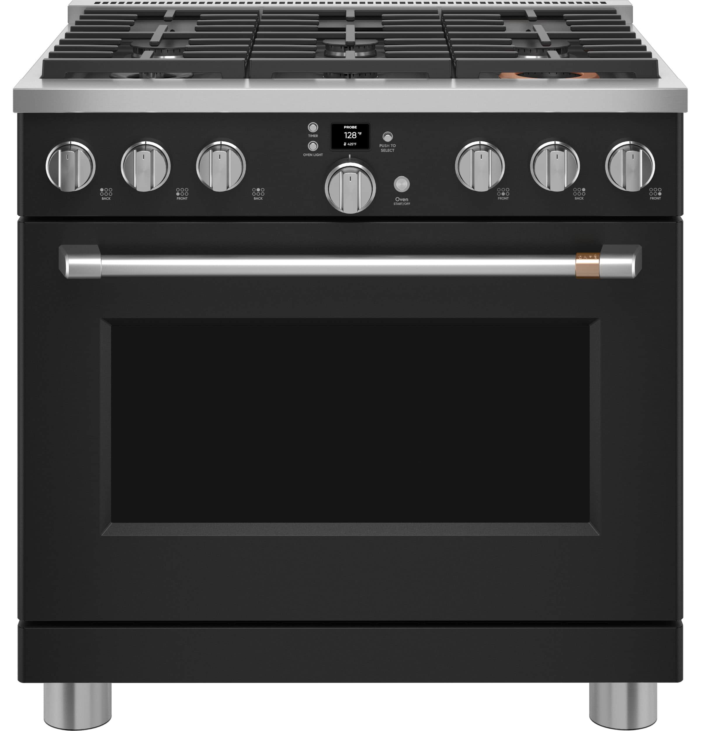 Café 36" Smart All-gas Commercial-style Range With 6 Burners (natural Gas)