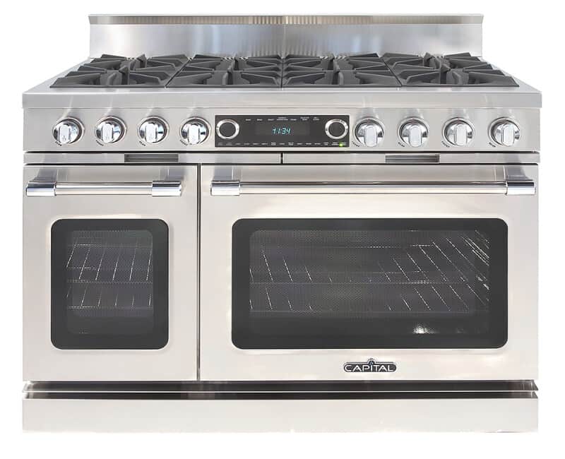 48″ Grand Chef Dual Fuel Range 8 Burners LP