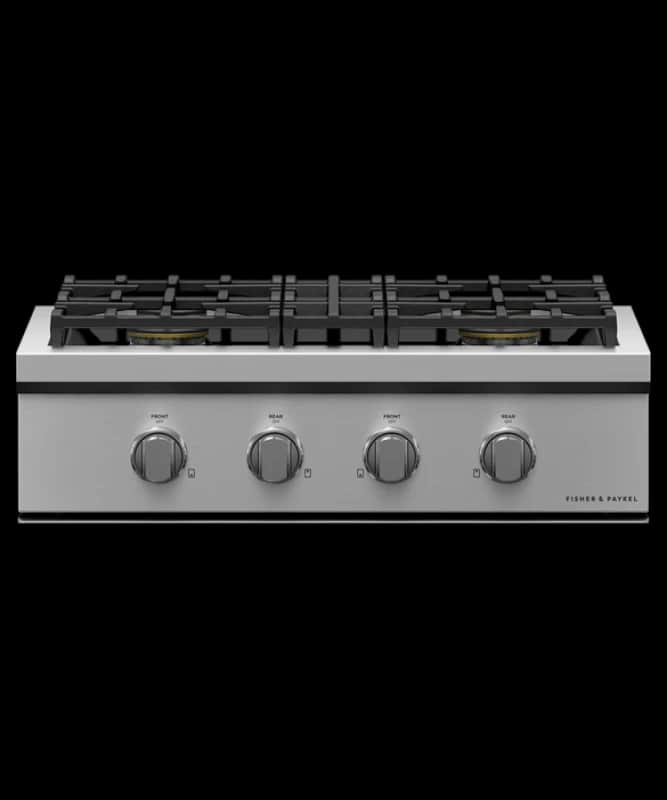 30" Series 9 4 Burner Gas Rangetop, Natural Gas