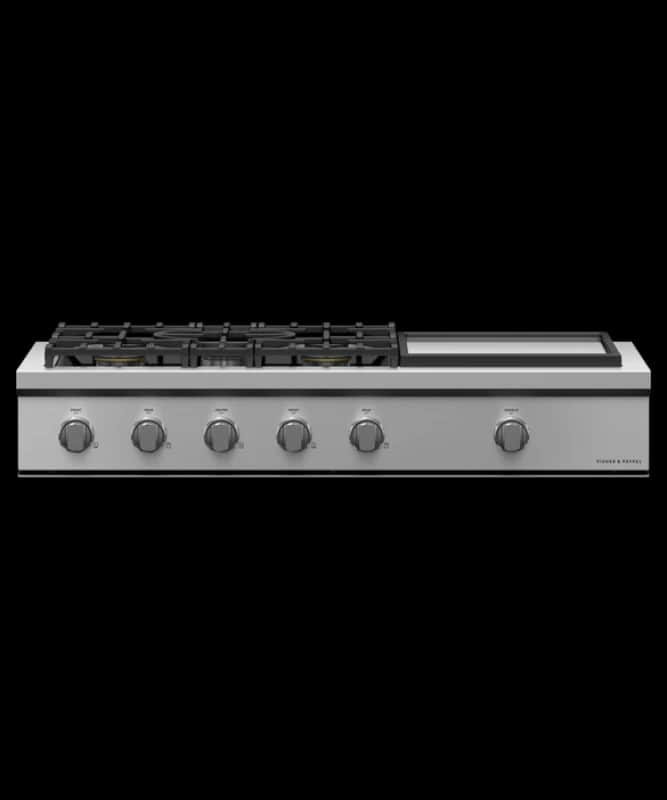 48" Series 9 5 Burner Gas with Griddle Rangetop, Natural Gas