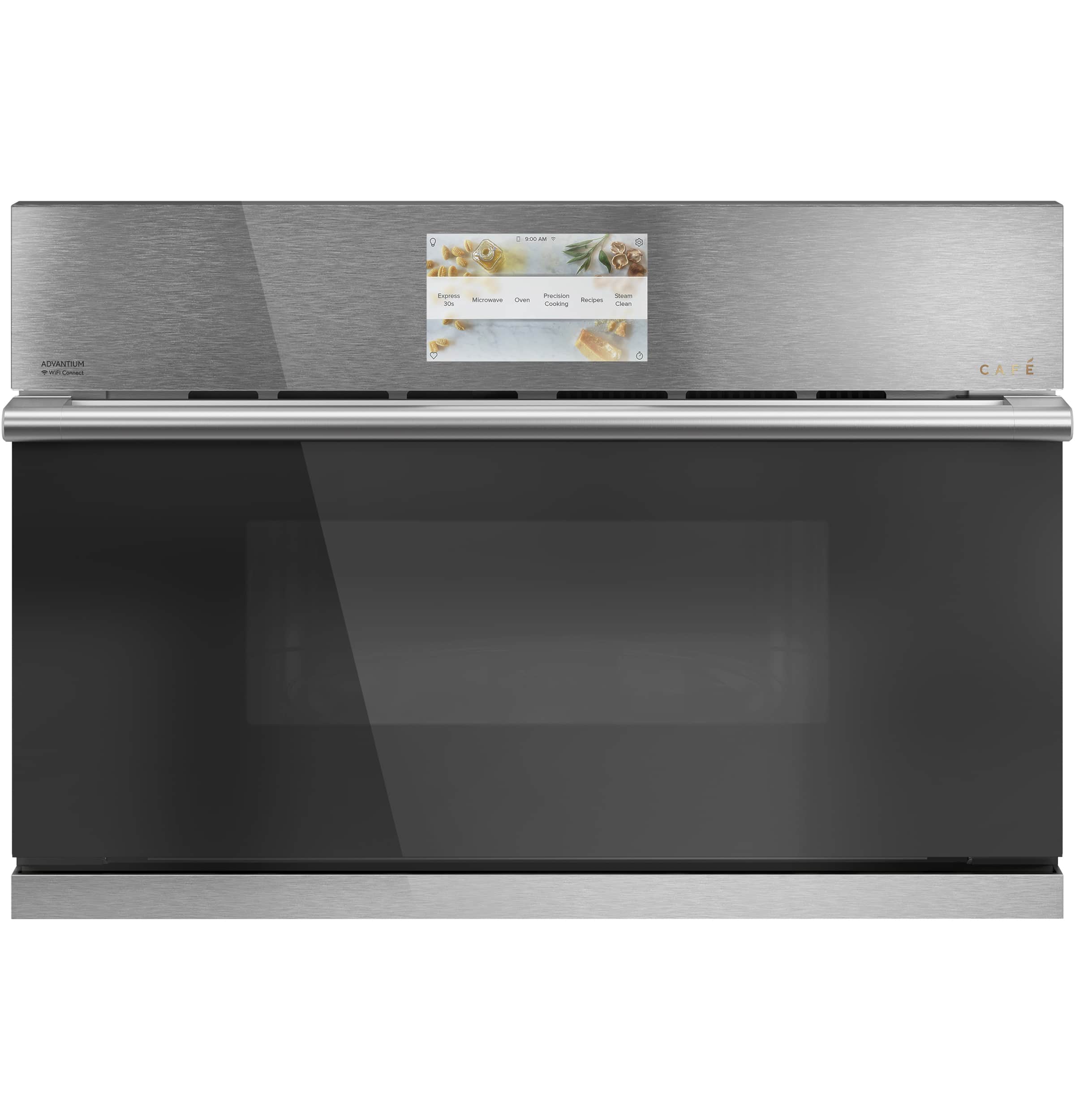 Café 30" Custom Speed Cook Oven With 120v Advantium Technology In Platinum Glass