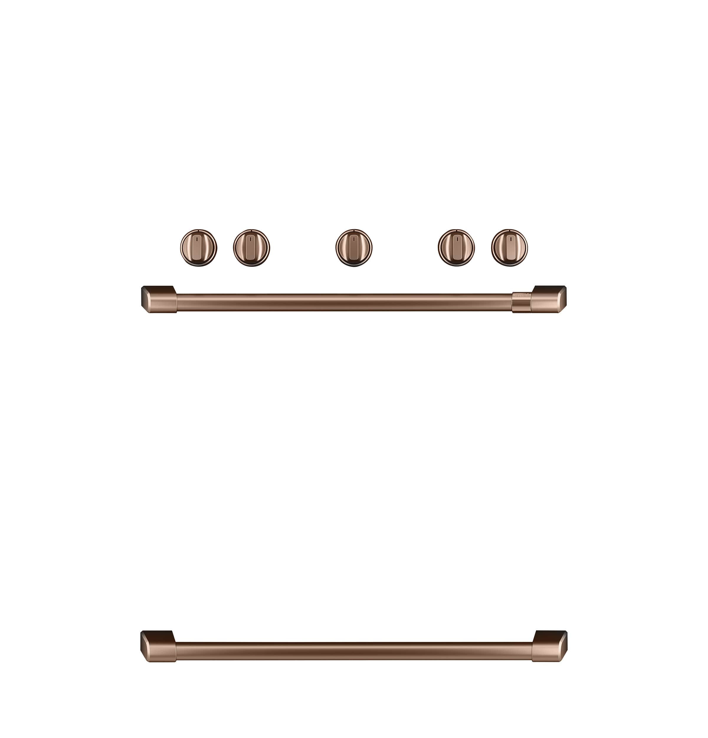 Café Freestanding Gas Knobs And Handles - Brushed Copper