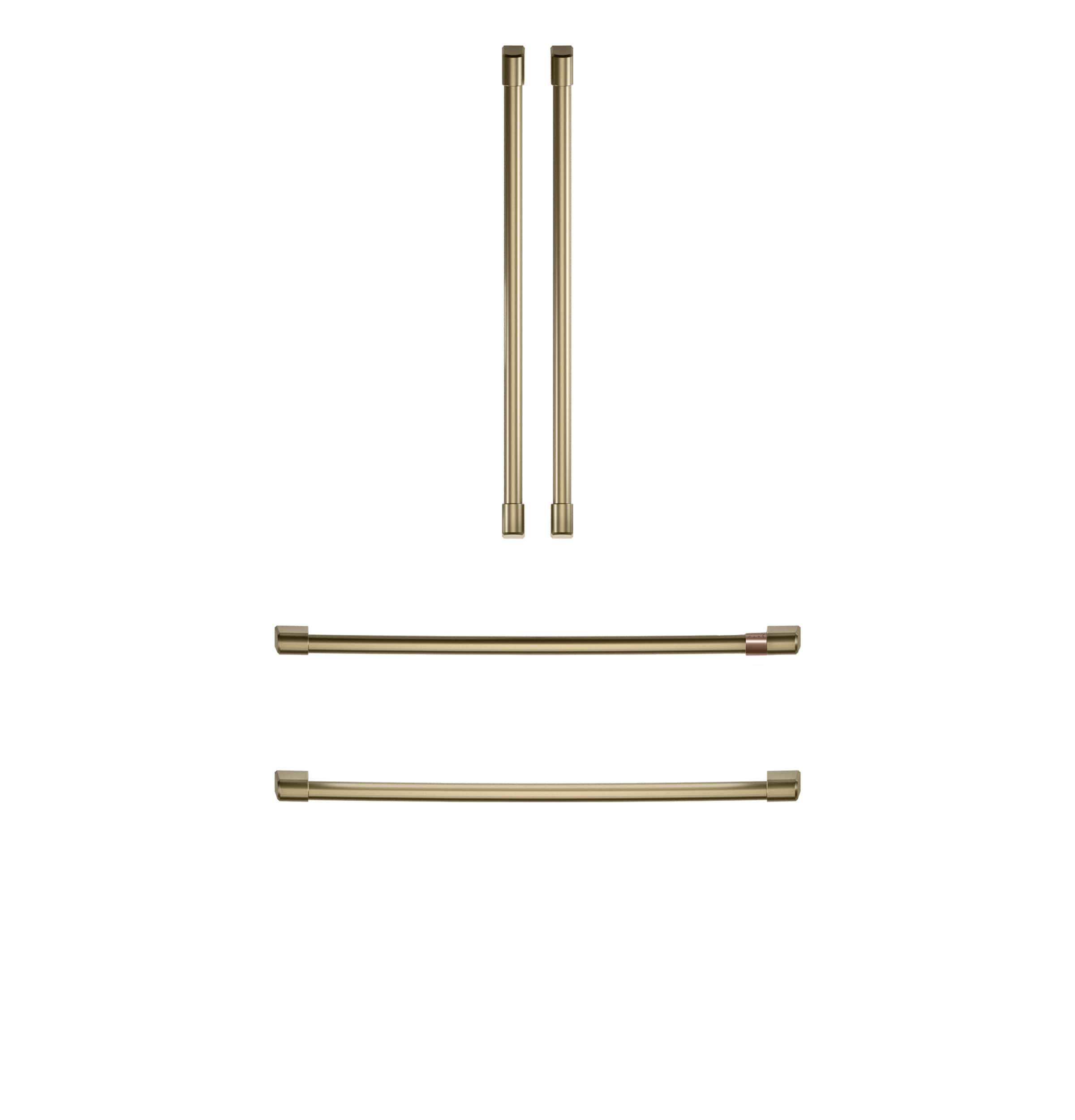 CAFÉ™ Refrigeration Handle Kit - Brushed Brass
