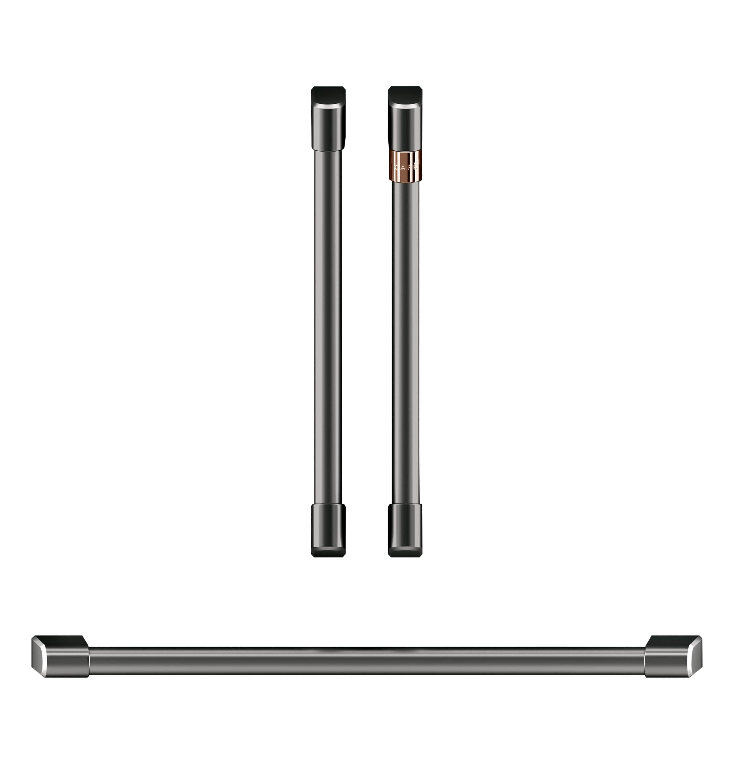 Café 2 French-door Handles; 1 - 30" Handle; - Brushed Black