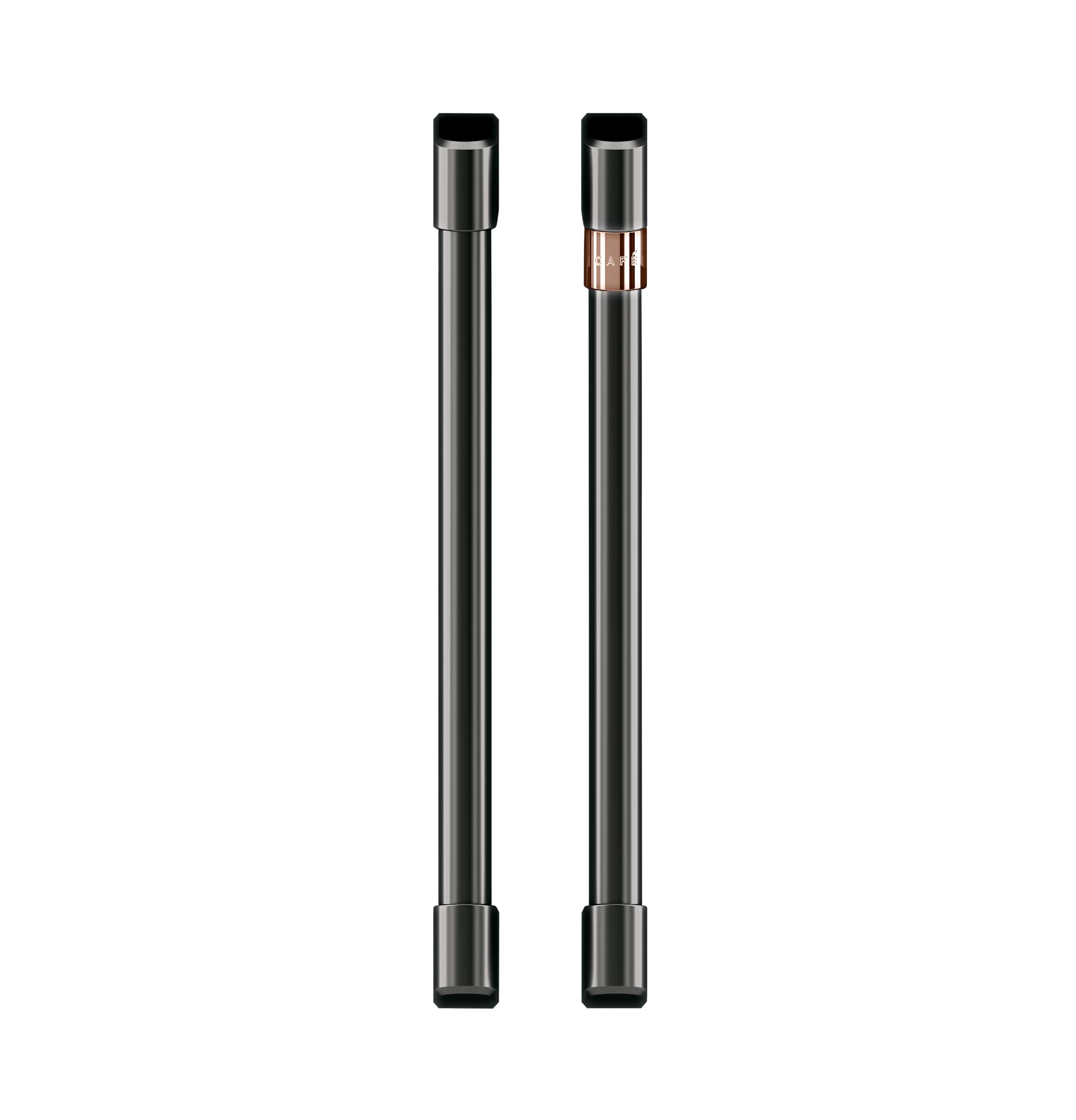 Café 2 French-door Handles - Brushed Black