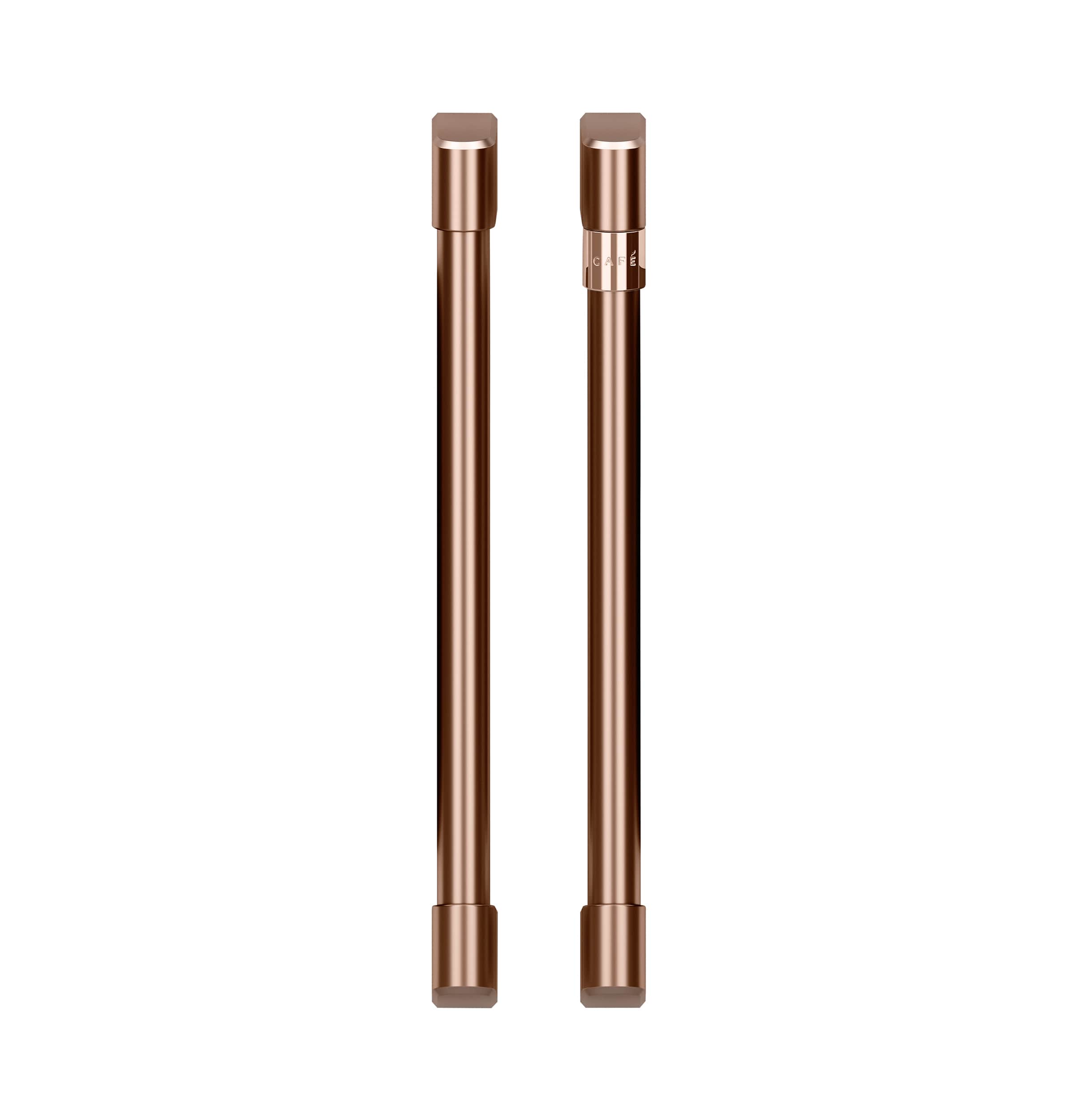 Café 2 French-door Handles; - Brushed Copper