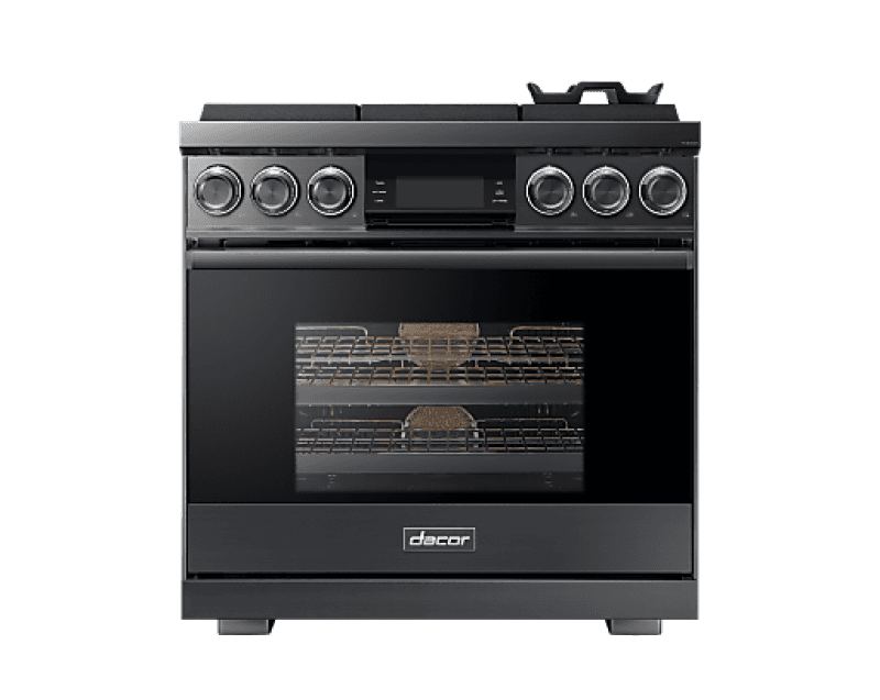 Professional dual-fuel range