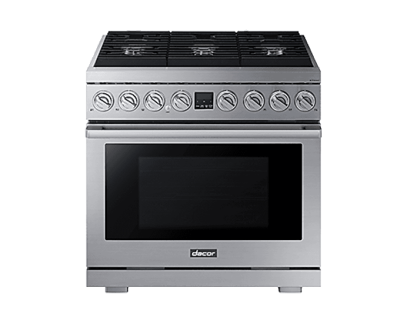 Professional dual-fuel range