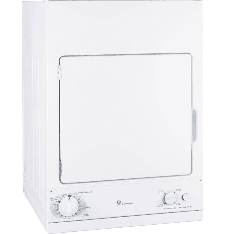 GE Spacemaker 240V 3.6 cu. ft. Capacity Stationary Electric Dryer