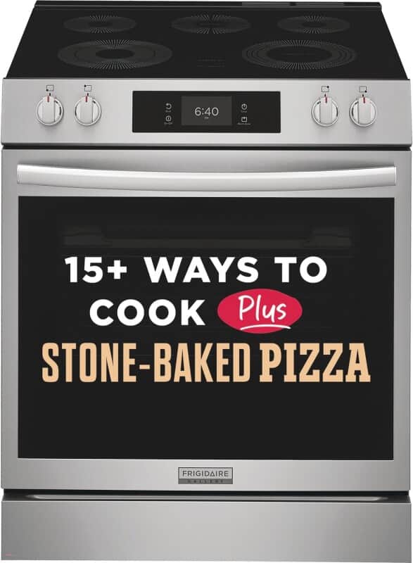 30" Front Control Electric Range with Stone-Baked Pizza