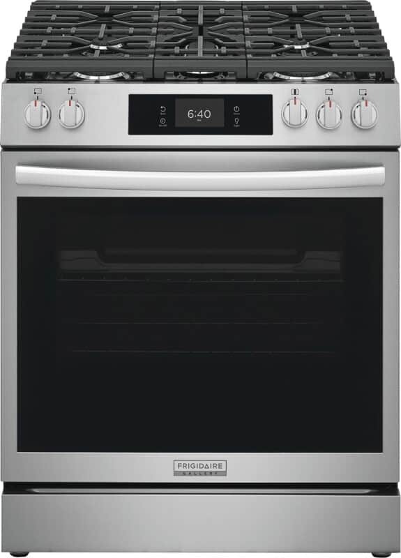 30" Front Control Gas Range with Stone-Baked Pizza
