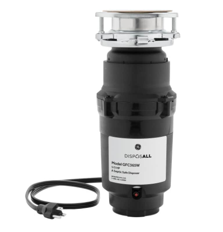 Disposall® 1/3 Hp Continuous Feed Garbage Disposer - Corded