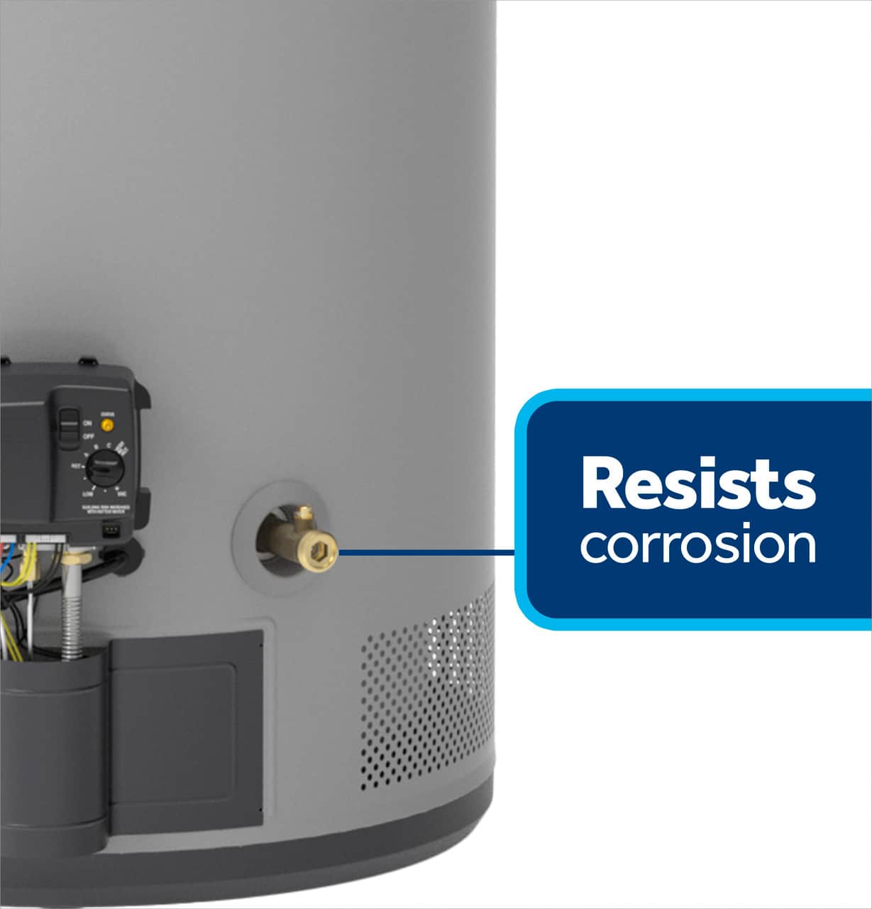 RealMAX Choice 50-Gallon Short Natural Gas Power Vent Low-NOx Water Heater