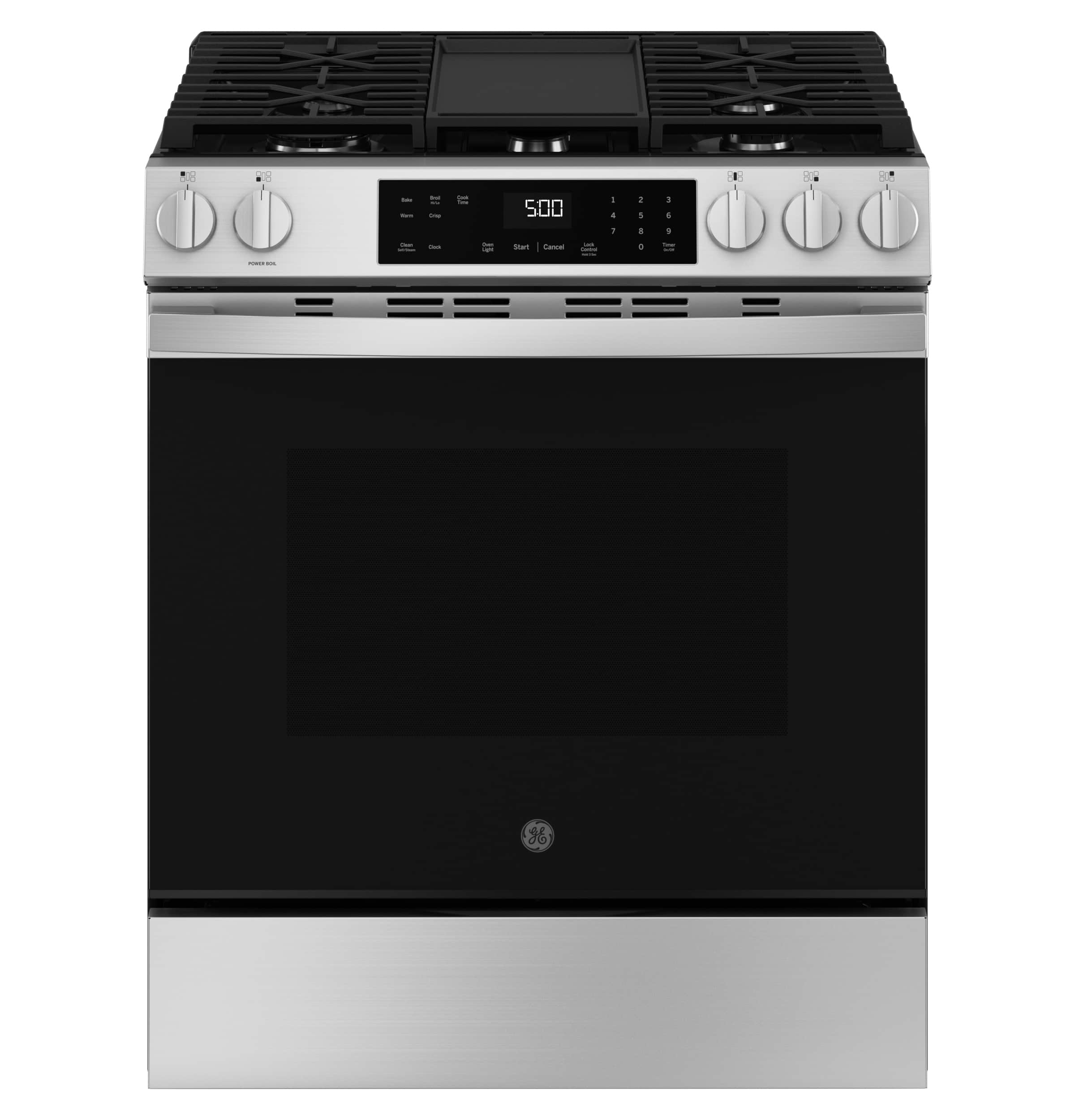 30" Slide-In Front-Control Gas Range with Crisp Mode