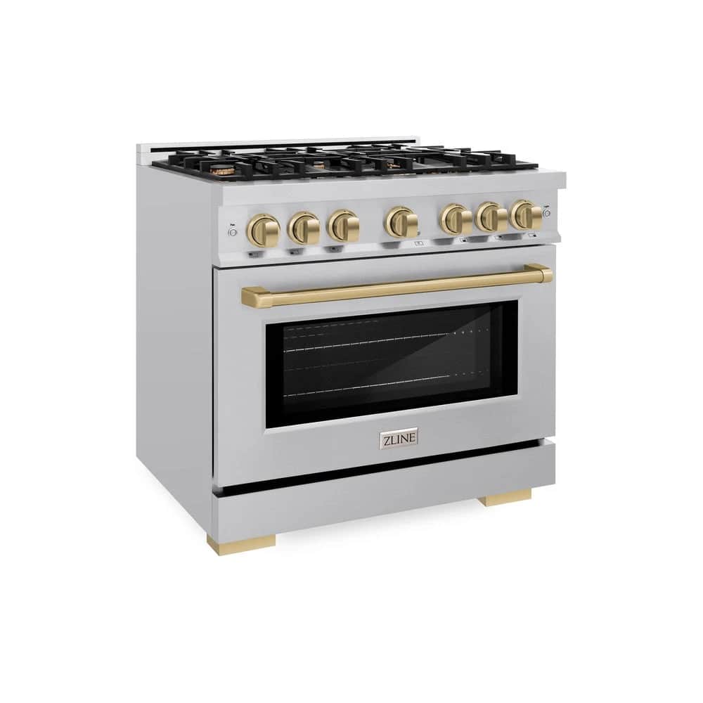 Autograph Edition 36 in. 5.2 cu. ft. Select Dual Fuel Range with 6 Burner Gas Cooktop and Electric Convection Oven