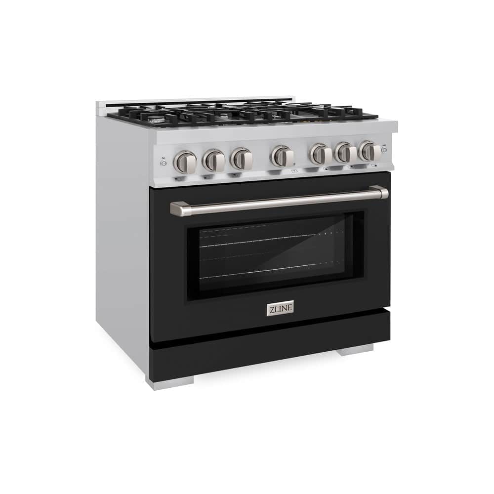 36 in. 5.2 cu. ft. Select Gas Range with 6 Burner Cooktop and Convection Gas Oven