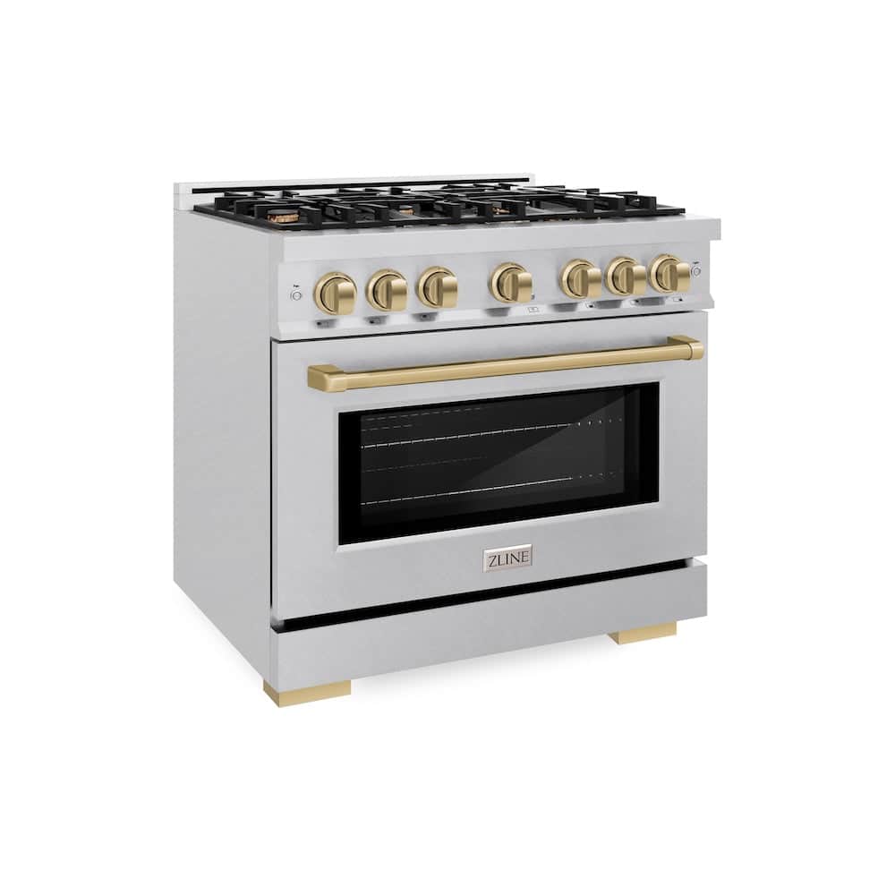Autograph Edition 36 in. 5.2 cu. ft. Select Gas Range with 6 Burner Cooktop and Convection Gas Oven