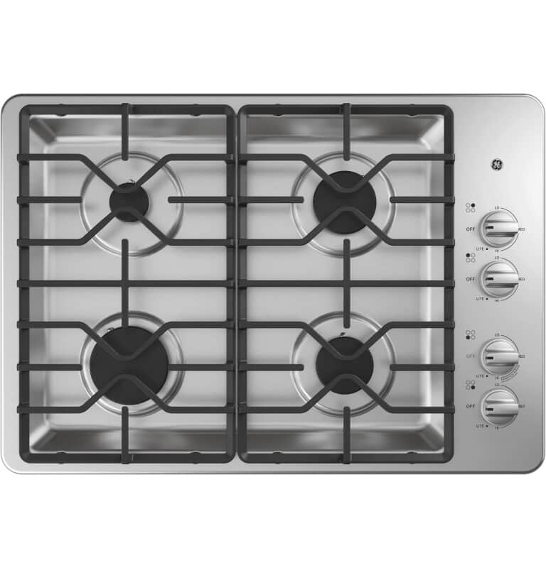 30" Built-In Gas Cooktop with Dishwasher-Safe Grates