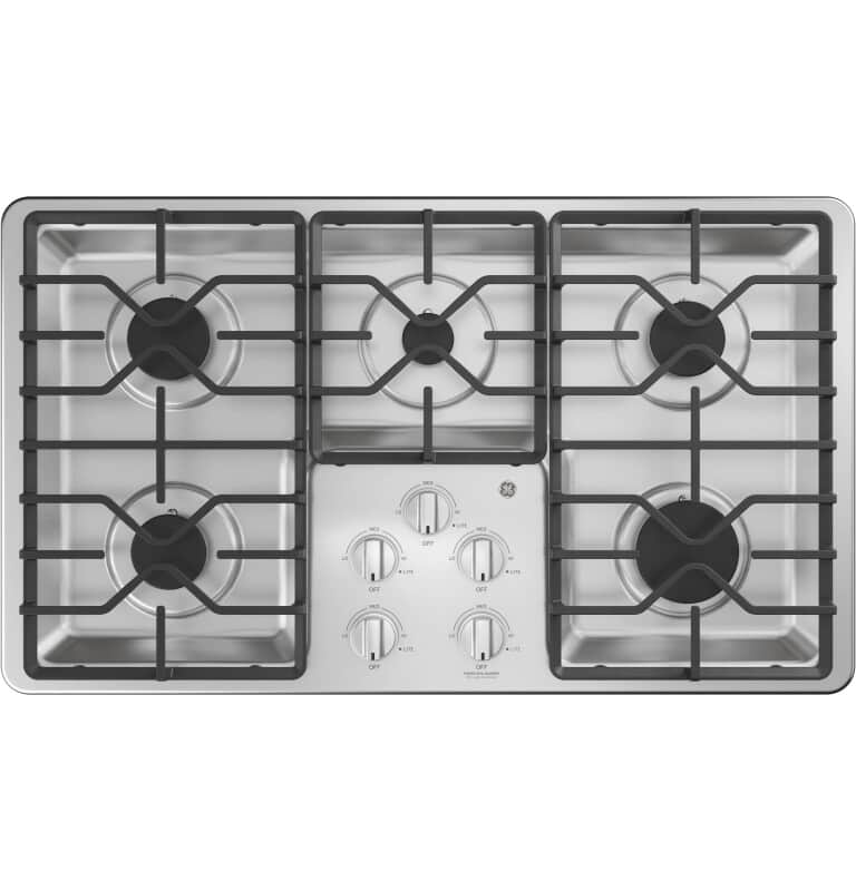 36" Built-In Gas Cooktop with Dishwasher-Safe Grates
