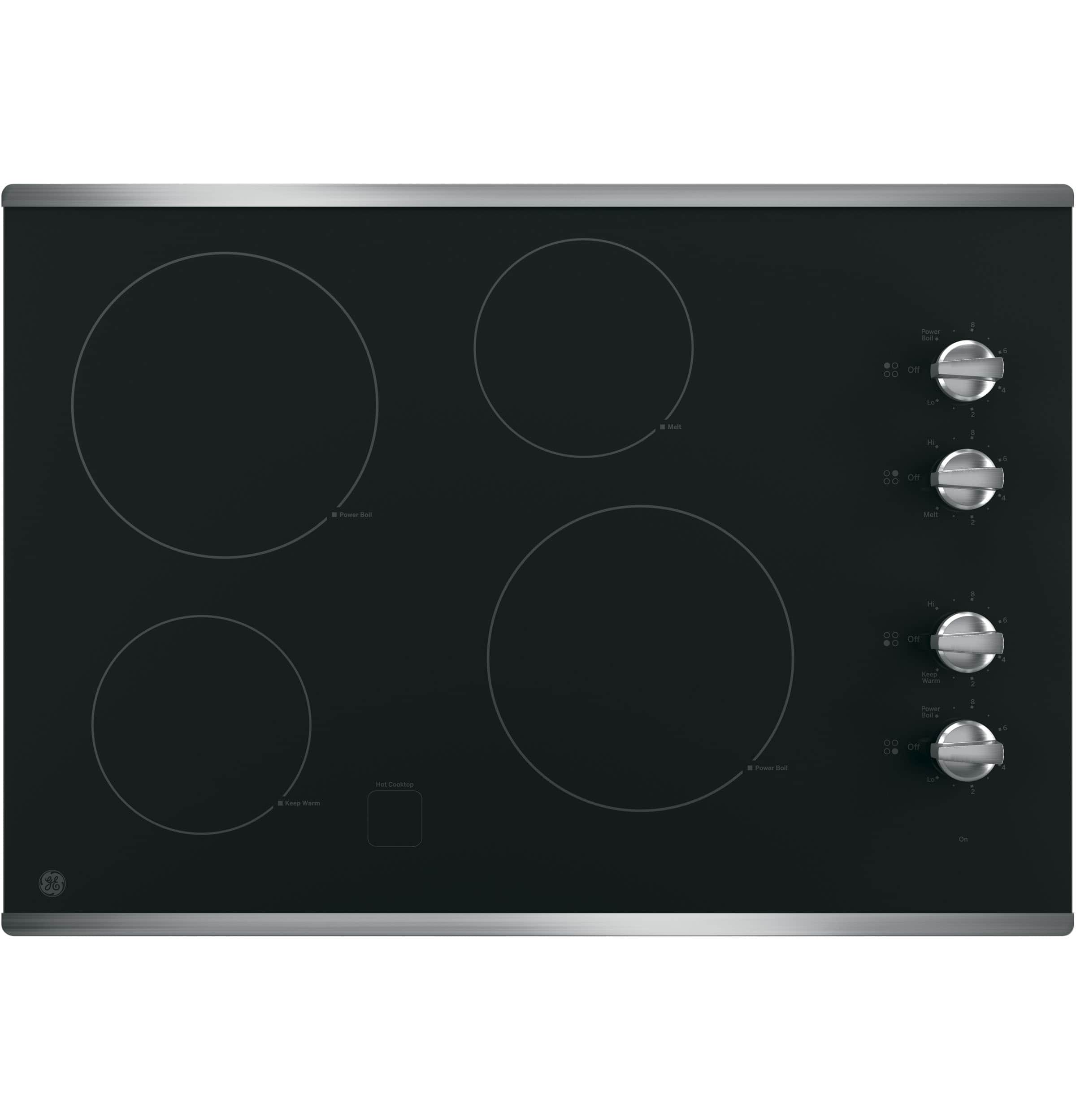 30" Built-In Knob Control Electric Cooktop