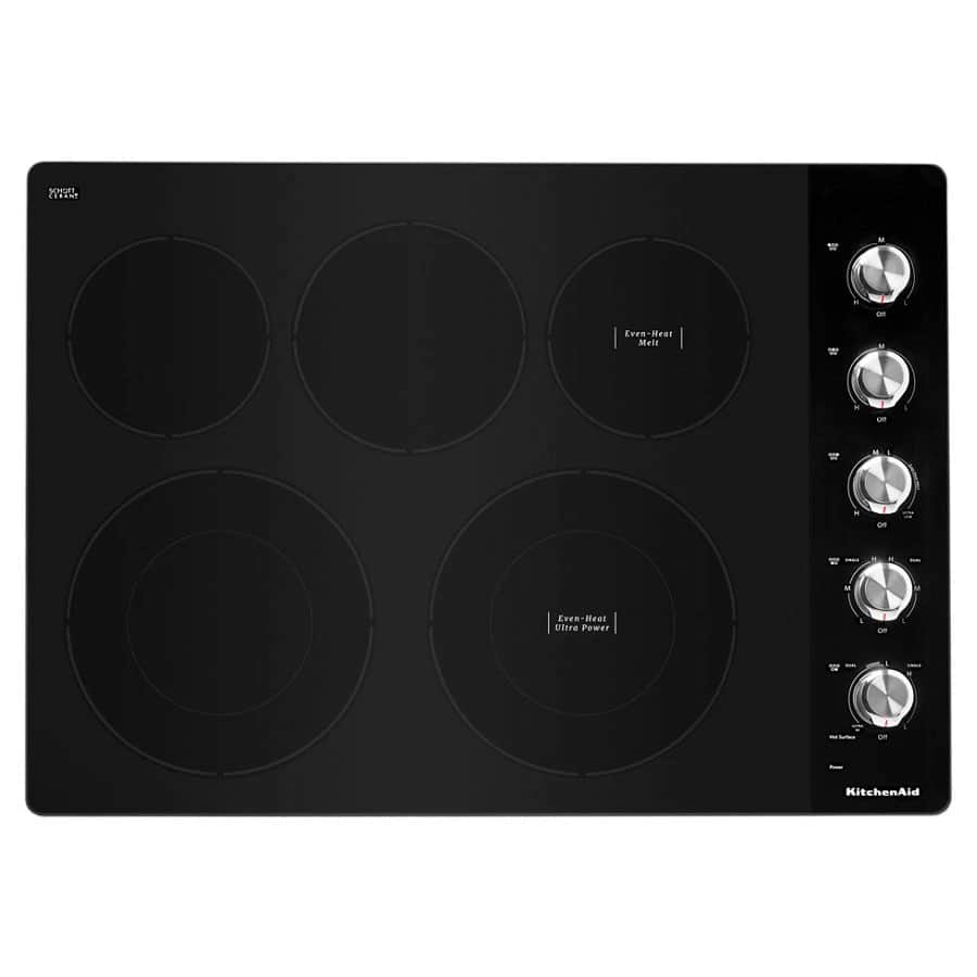 30" Electric Cooktop with 5 Elements and Knob Controls