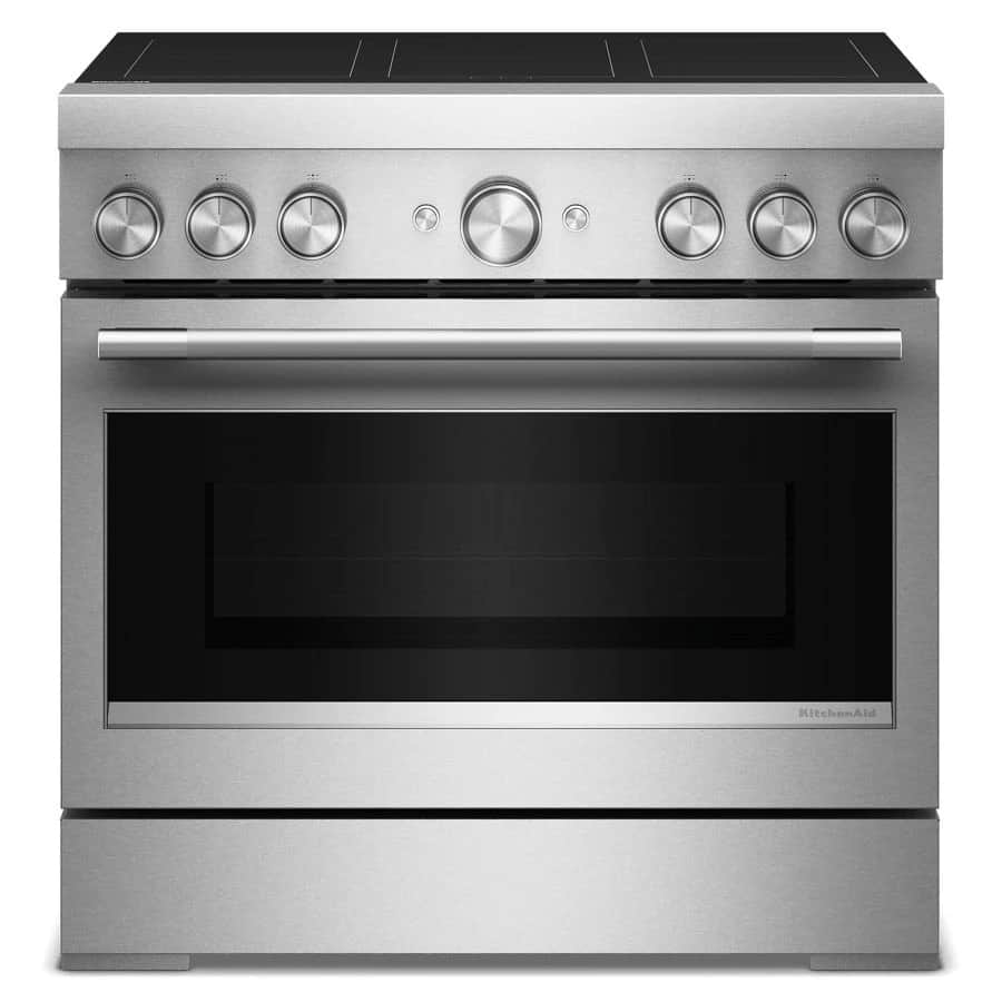 36-inch 6-element Induction Freestanding Commercial-style Range With Air Fry