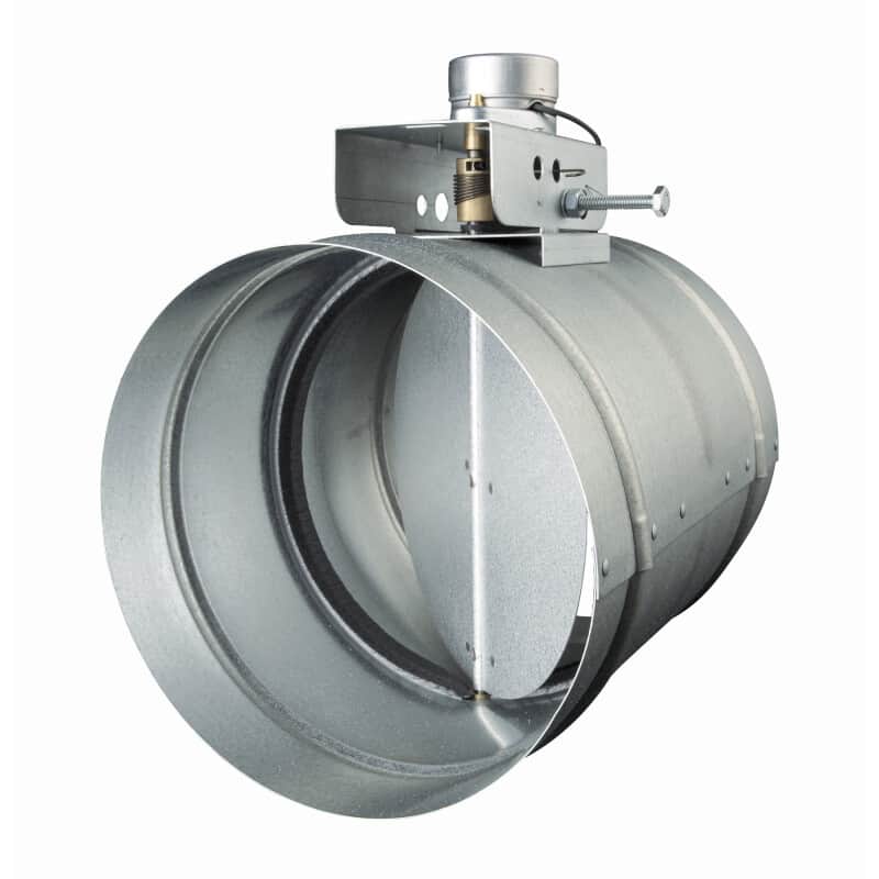 6-Inch Universal Automatic Make-Up Air Damper with Pressure Sensor Kit