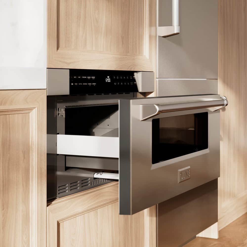 30 In. 1.2 Cu. Ft. Stainless Steel Built-in Microwave Drawer
