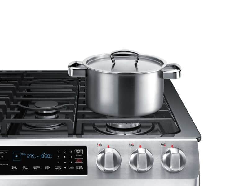 5.8 cu. ft. Slide-in Gas Range with Convection in Stainless Steel