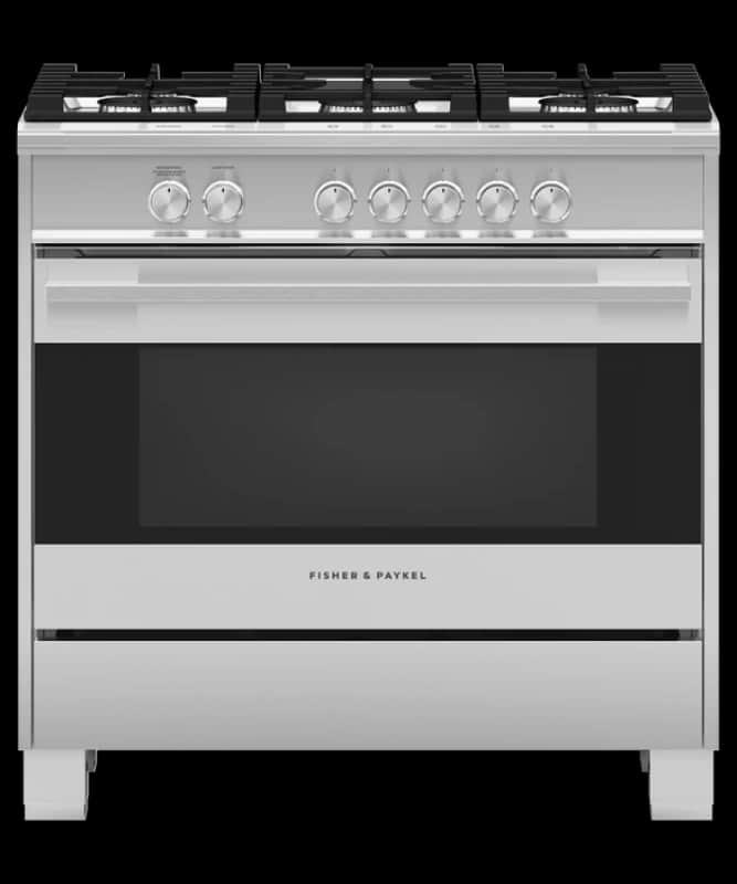 36" Series 7 Contemporary 5 Burner Gas Range, Natural Gas