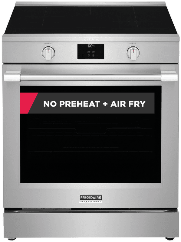 30” Induction Range with No Preheat + Air Fry, Includes Air Fry Tray