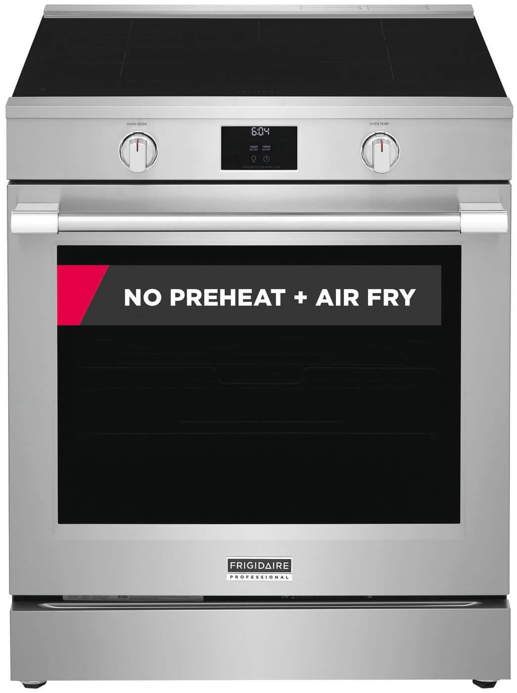 30” Induction Range with No Preheat + Air Fry, Includes Air Fry Tray