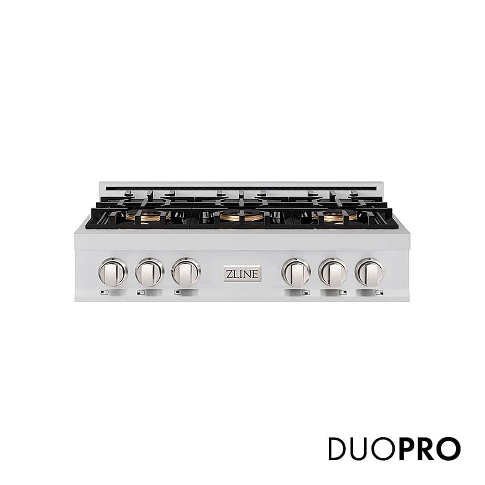36 In. Classic Gas Rangetop With 6 Burner Duopro™ Cooktop In Stainless Steel