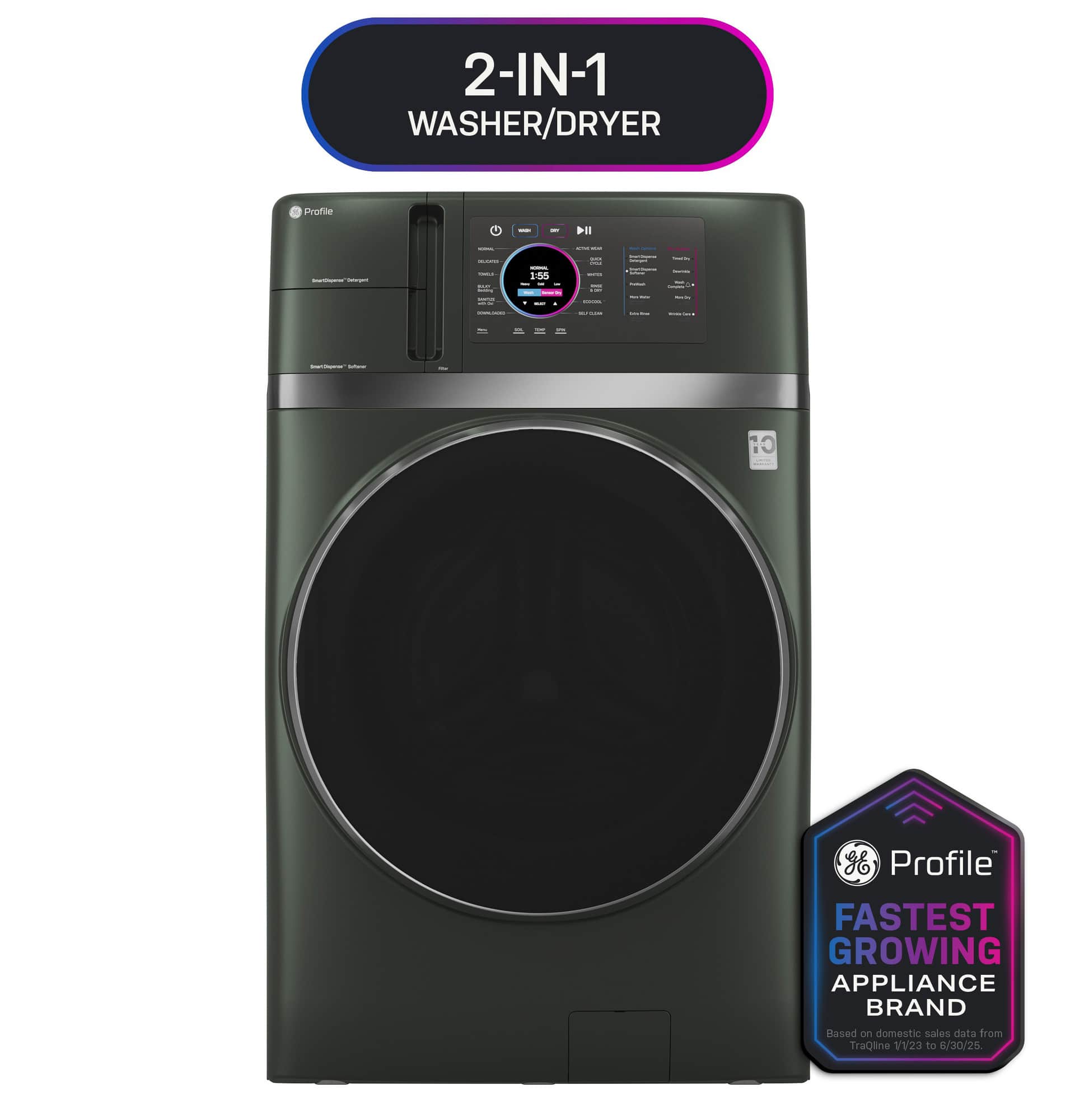 4.8 cu. ft. Capacity UltraFast Combo with Ventless Inverter Heat Pump Technology Washer/Dryer