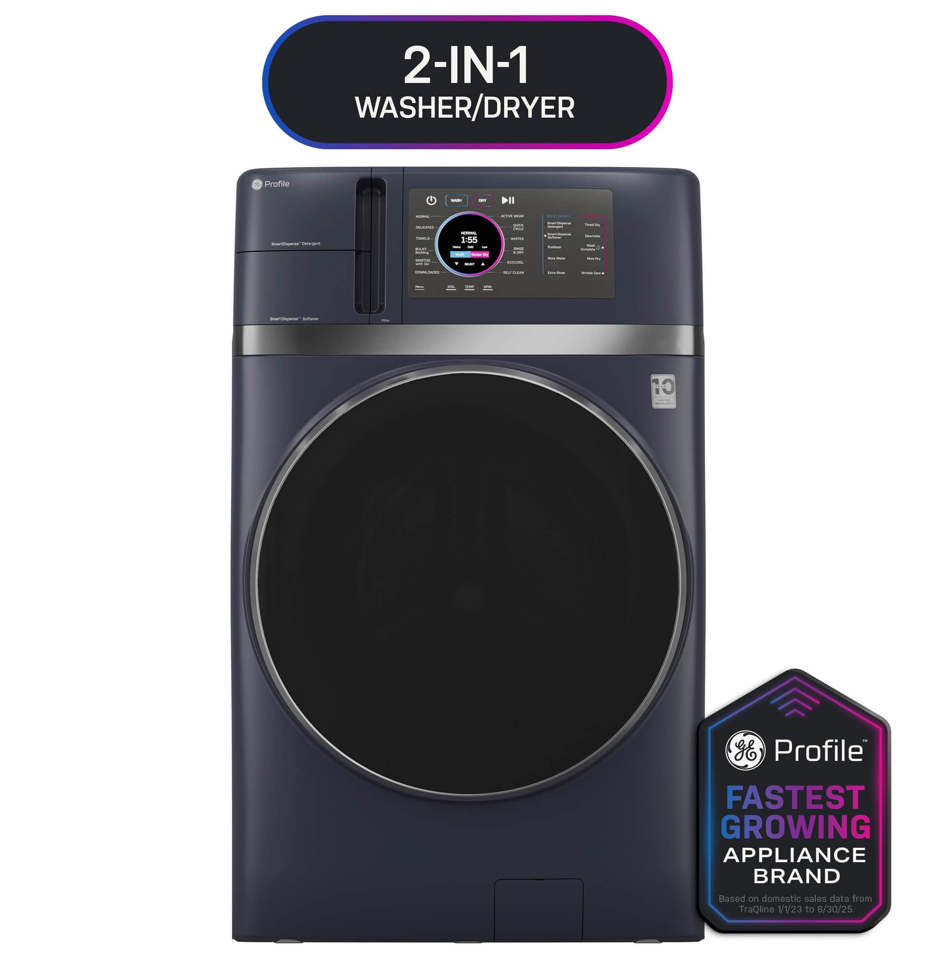 4.8 cu. ft. Capacity UltraFast Combo with Ventless Inverter Heat Pump Technology Washer/Dryer