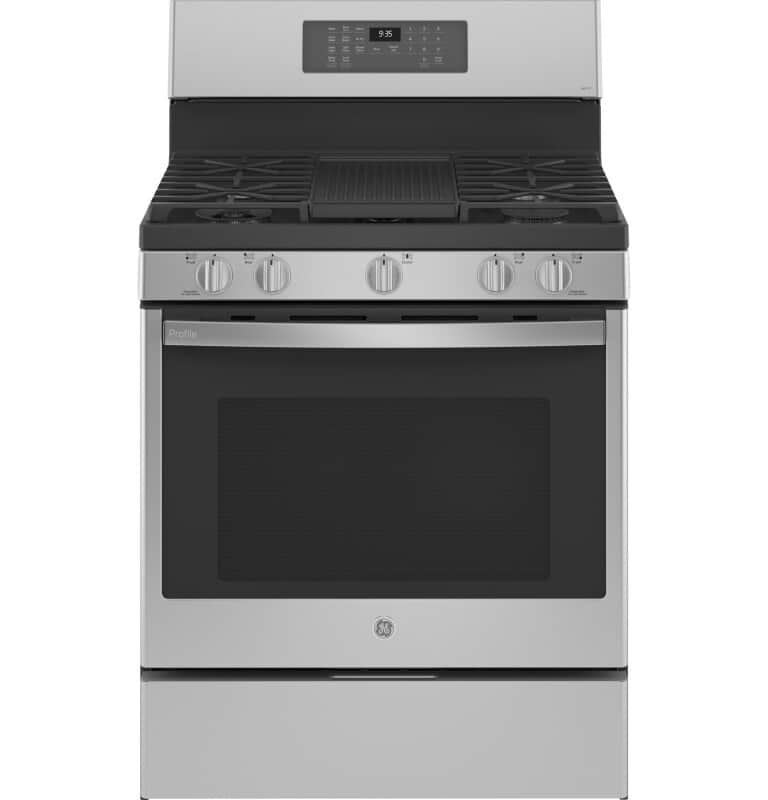 Smart 30" Free-Standing Self Clean Gas Fingerprint Resistant Range with No Preheat Air Fry