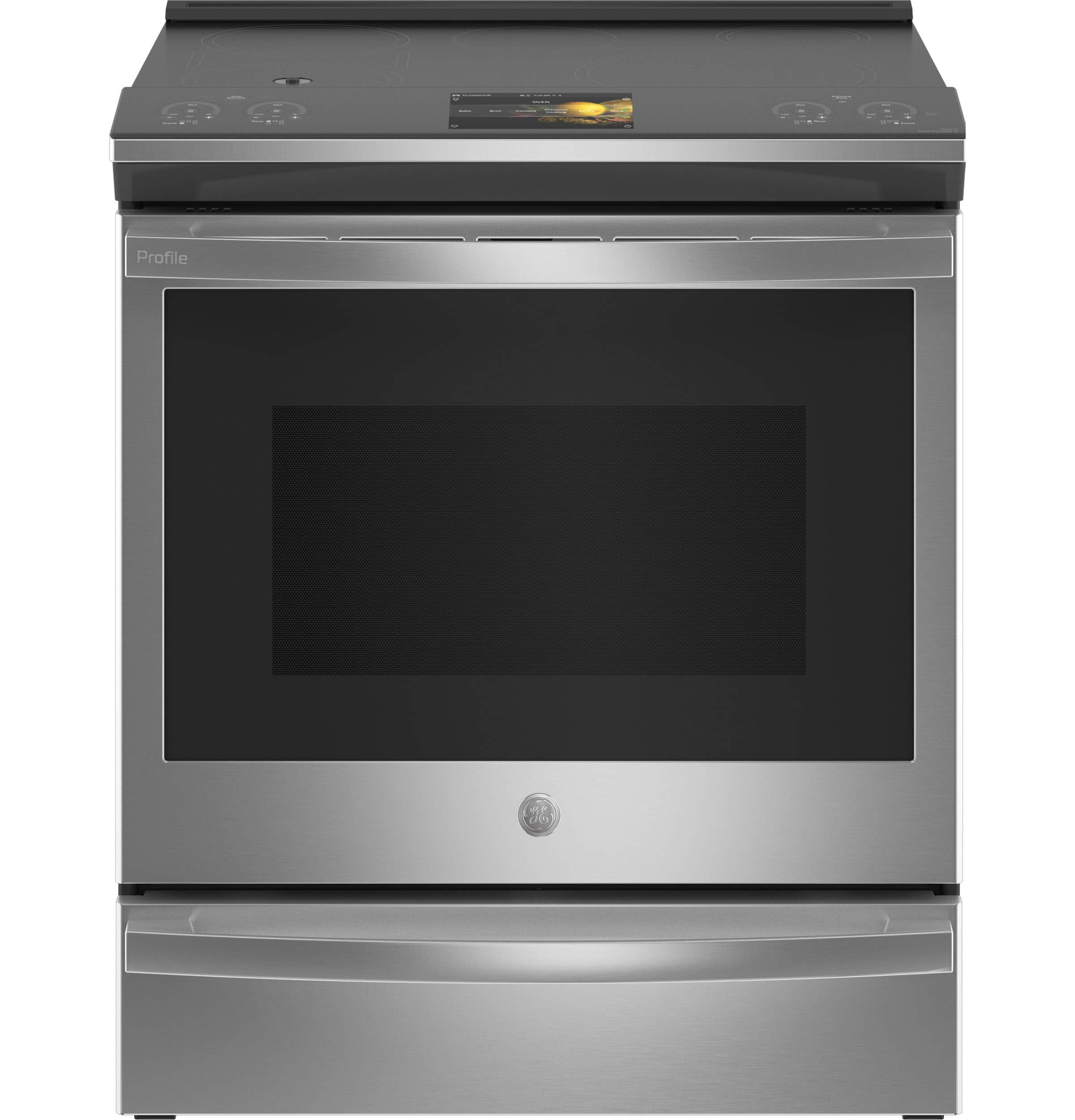 30" Smart Slide-In Front-Control Induction Fingerprint Resistant Range with In Oven Camera